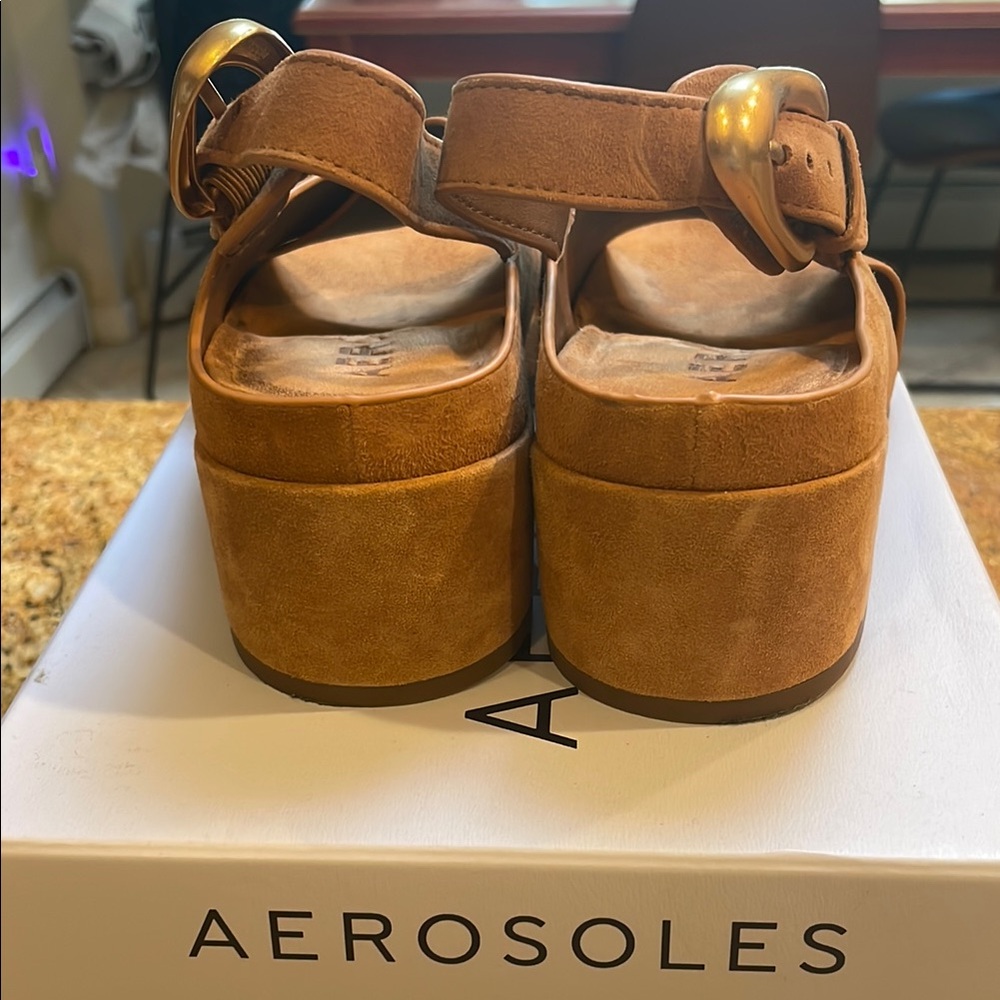 Aerosoles Chrystie Block Heel Sandals Size 6 - Picture 5 of 6